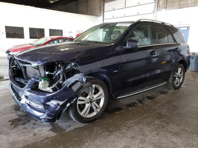 4JGDA5HB8CA049510 - 2012 MERCEDES-BENZ ML 350 4MATIC BLUE photo 1