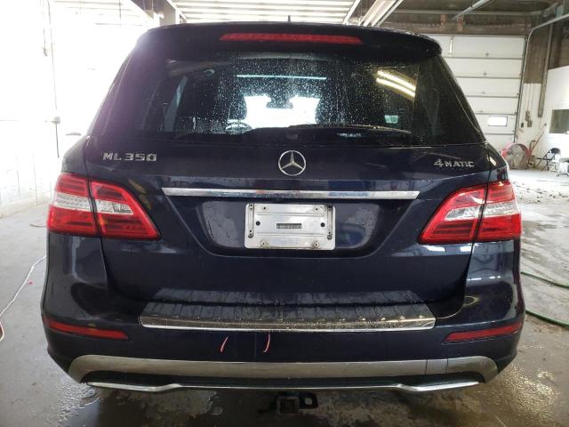 4JGDA5HB8CA049510 - 2012 MERCEDES-BENZ ML 350 4MATIC BLUE photo 6