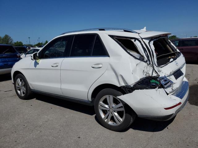 4JGDA5HB7FA616794 - 2015 MERCEDES-BENZ ML 350 4MATIC WHITE photo 2