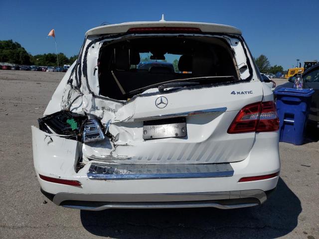 4JGDA5HB7FA616794 - 2015 MERCEDES-BENZ ML 350 4MATIC WHITE photo 6