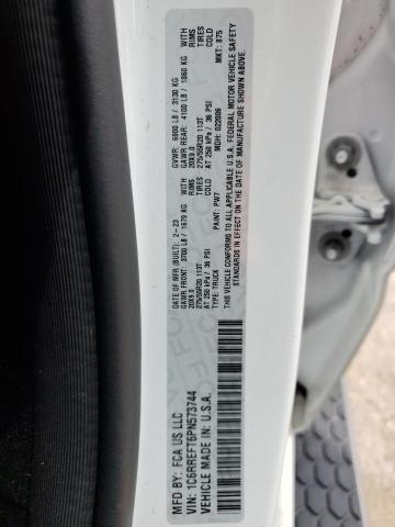 1C6RREFT6PN573744 - 2023 RAM 1500 BIG HORN/LONE STAR WHITE photo 13