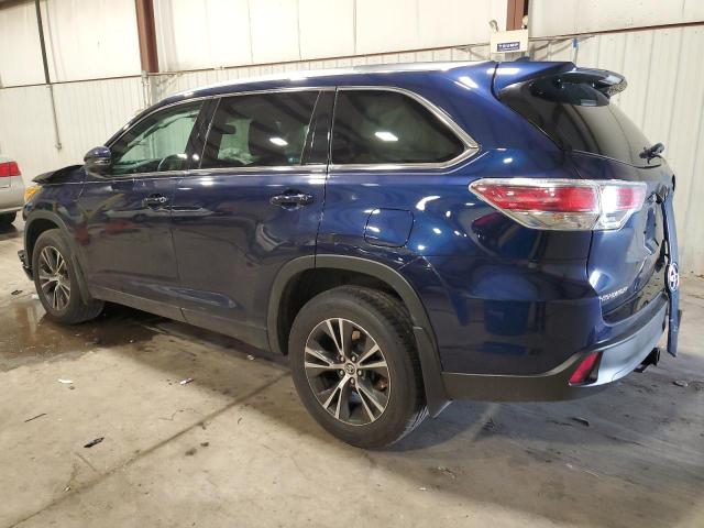 5TDJKRFH2GS226791 - 2016 TOYOTA HIGHLANDER XLE 蓝色 照片 2