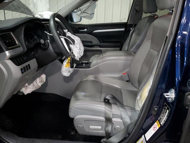 5TDJKRFH2GS226791 - 2016 TOYOTA HIGHLANDER XLE 蓝色 照片 7