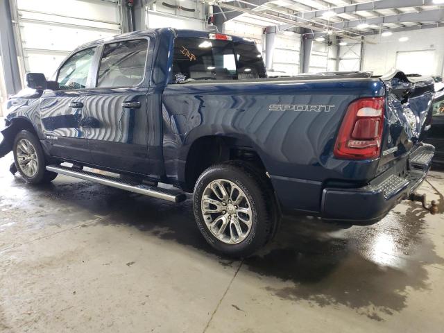 1C6SRFJT1PN596749 - 2023 RAM 1500 LARAMIE BLUE photo 2