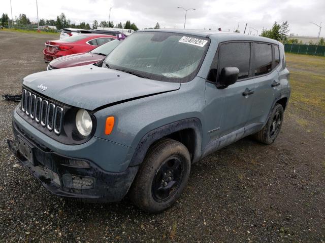 ZACCJBAB7HPF94078 - 2017 JEEP RENEGADE SPORT GRAY photo 1