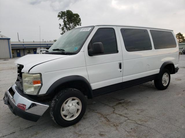 1FBNE31L78DB14622 - 2008 FORD ECONOLINE E350 SUPER DUTY WAGON WHITE photo 1