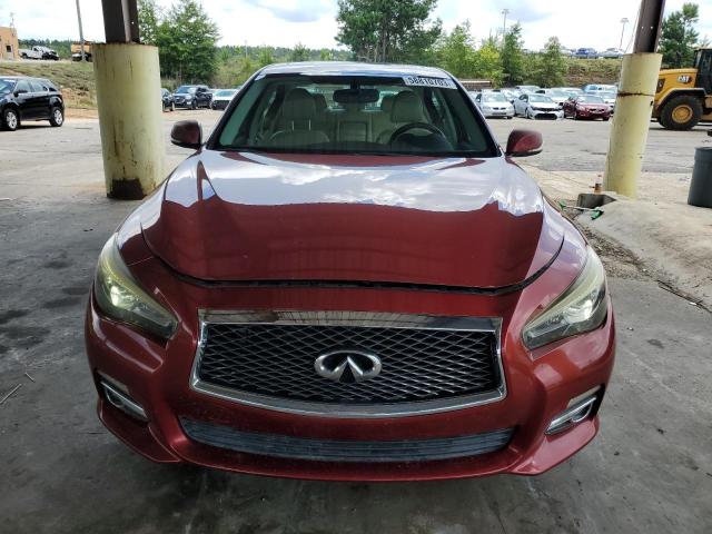 JN1BV7AP1EM687510 - 2014 INFINITI Q50 BASE BURGUNDY photo 5