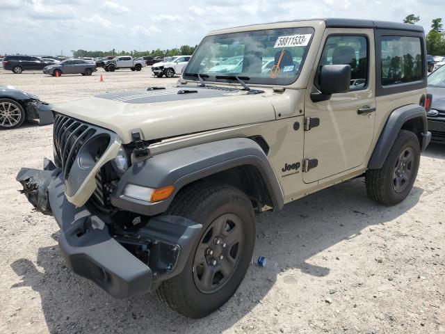 1C4HJXAG3NW235369 - 2022 JEEP WRANGLER SPORT TAN photo 1