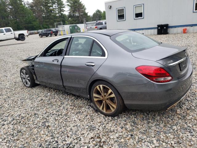 WDDWF4JB2JR330046 - 2018 MERCEDES-BENZ C 300 ნაცრისფერი ფოტო 2