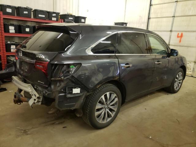 5FRYD4H44EB039641 - 2014 ACURA MDX TECHNOLOGY GRAY photo 3