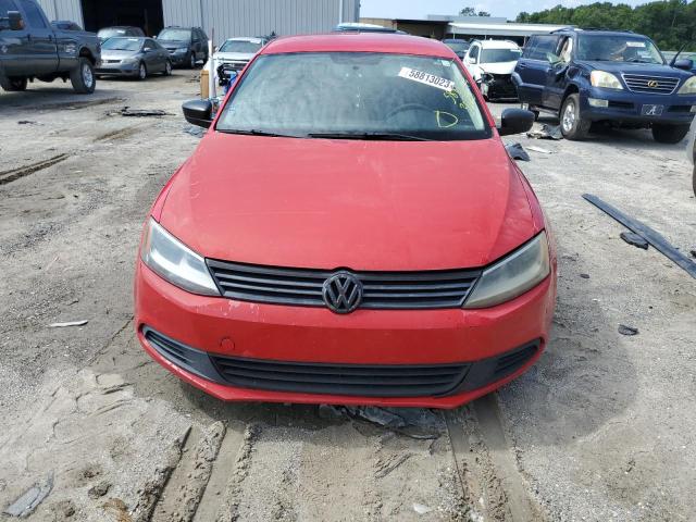 3VW2K7AJ4EM437813 - 2014 VOLKSWAGEN JETTA BASE Qırmızı foto 5