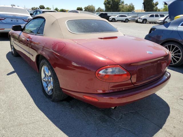 SAJGX2245WC028682 - 1998 JAGUAR XK8 BURGUNDY photo 2