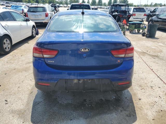 3KPA24AB1KE225186 - 2019 KIA RIO S BLUE photo 6