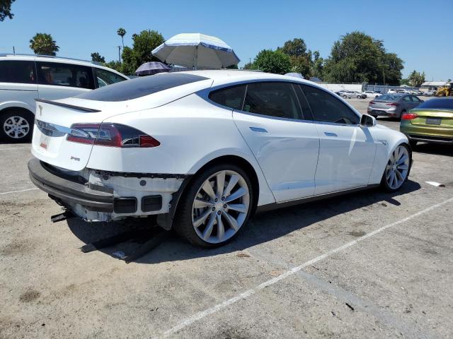 5YJSA1DPXDFP08895 - 2013 TESLA MODEL S Blanco foto 3