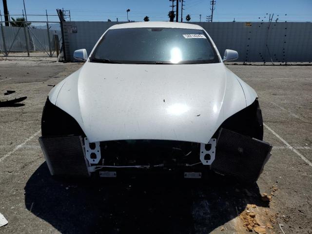 5YJSA1DPXDFP08895 - 2013 TESLA MODEL S Blanco foto 5