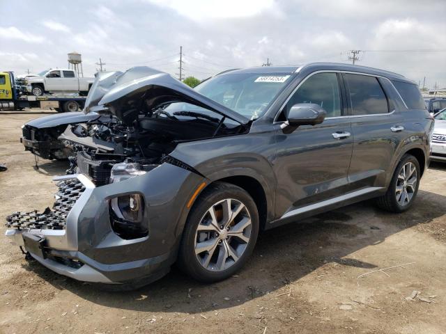 KM8R5DHE6MU310745 - 2021 HYUNDAI PALISADE LIMITED GRAY photo 1