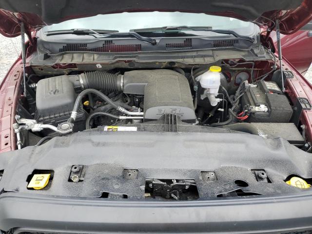 1C6RR7GG1NS219965 - 2022 RAM 1500 CLASS SLT 勃艮第红 照片 11