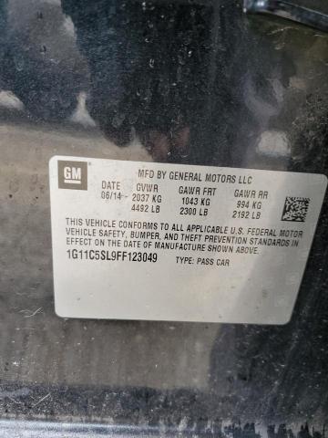 1G11C5SL9FF123049 - 2015 CHEVROLET MALIBU 1LT BLACK photo 12