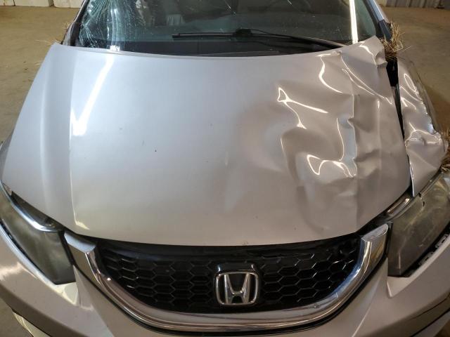 2HGFB2F96FH541209 - 2015 HONDA CIVIC EXL ვერცხლისფერი ფოტო 11