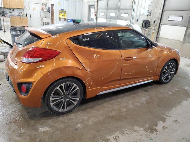 KMHTC6AE8GU279021 - 2016 HYUNDAI VELOSTER TURBO ORANGE photo 3