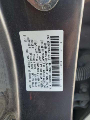 1HGCR2F76HA092788 - 2017 HONDA ACCORD EX 灰色 照片 12