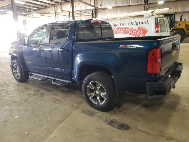 1GCGTDEN0K1121299 - 2019 CHEVROLET COLORADO Z71 BLUE photo 2