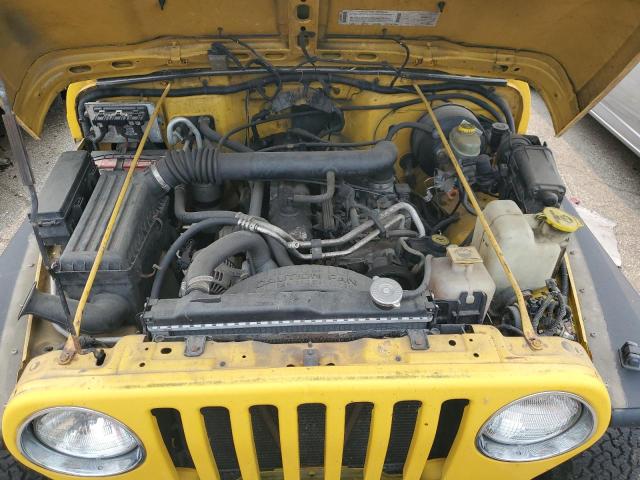 1J4FA49S5YP749957 - 2000 JEEP WRANGLER SPORT YELLOW photo 11