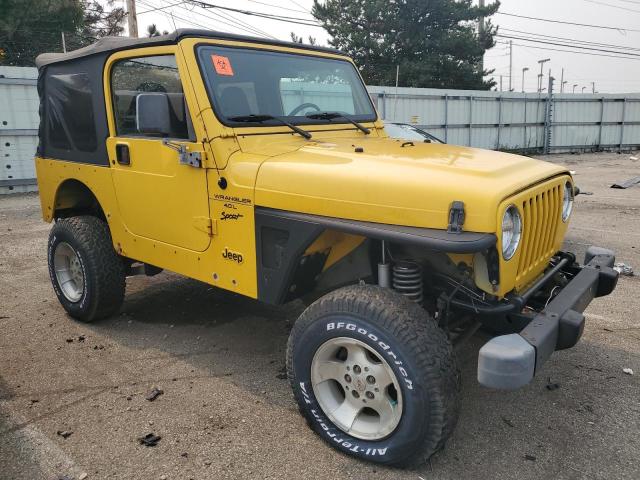 1J4FA49S5YP749957 - 2000 JEEP WRANGLER SPORT YELLOW photo 4