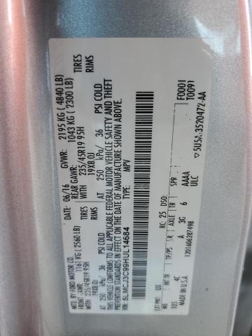 5LMCJ3C99HUL14684 - 2017 LINCOLN MKC RESERVE ვერცხლისფერი ფოტო 13