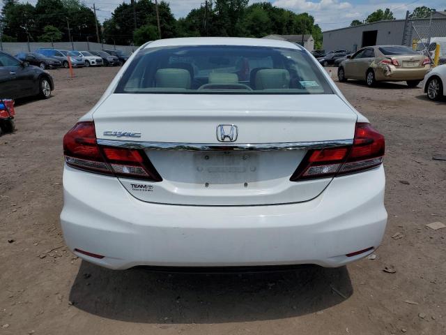 19XFB2F5XDE230211 - 2013 HONDA CIVIC LX WHITE photo 6