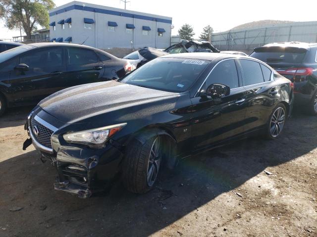 JN1BV7AP0FM348996 - 2015 INFINITI Q50 BASE BLACK photo 1