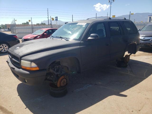 1D4HS48N63F557813 - 2003 DODGE DURANGO SLT BLACK photo 1