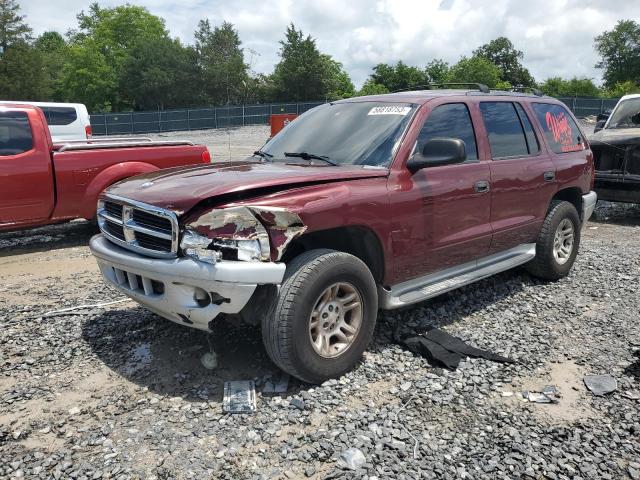 1D4HS58N03F513974 - 2003 DODGE DURANGO SLT PLUS BURGUNDY photo 1