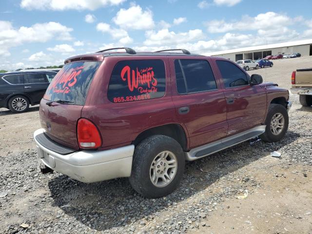 1D4HS58N03F513974 - 2003 DODGE DURANGO SLT PLUS BURGUNDY photo 3