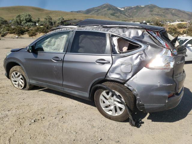 2HKRM4H74FH660087 - 2015 HONDA CR-V EXL GRAY photo 2