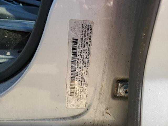 3VW2K7AJXCM314935 - 2012 VOLKSWAGEN JETTA BASE فضي صورة 12