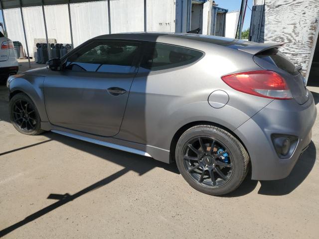 KMHTC6AE4EU191984 - 2014 HYUNDAI VELOSTER TURBO GRAY photo 2