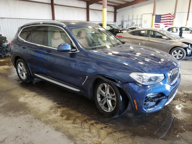 5UXTY5C06M9D75585 - 2021 BMW X3 XDRIVE30I BLUE photo 4