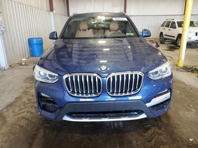 5UXTY5C06M9D75585 - 2021 BMW X3 XDRIVE30I BLUE photo 5