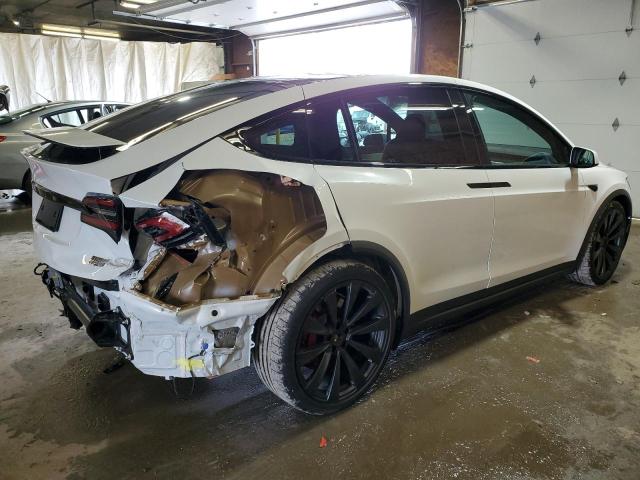 7SAXCBE63PF399225 - 2023 TESLA MODEL X WHITE photo 3