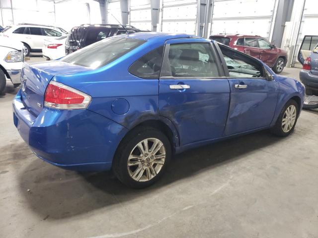 1FAHP3HNXBW166516 - 2011 FORD FOCUS SEL BLUE photo 3