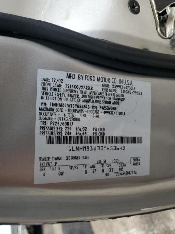 1LNHM81W33Y653643 - 2003 LINCOLN TOWN CAR EXECUTIVE Zweifarbig Foto 13