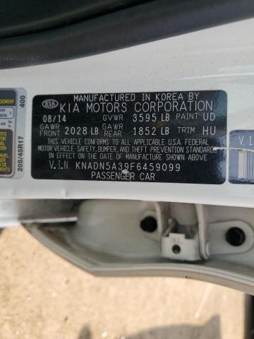 KNADN5A39F6459099 - 2015 KIA RIO EX WHITE photo 12