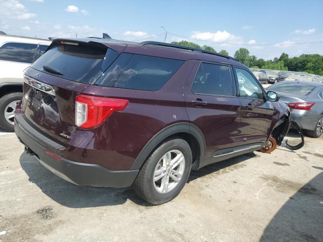 1FMSK8DH0PGB48194 - 2023 FORD EXPLORER XLT BURGUNDY photo 3