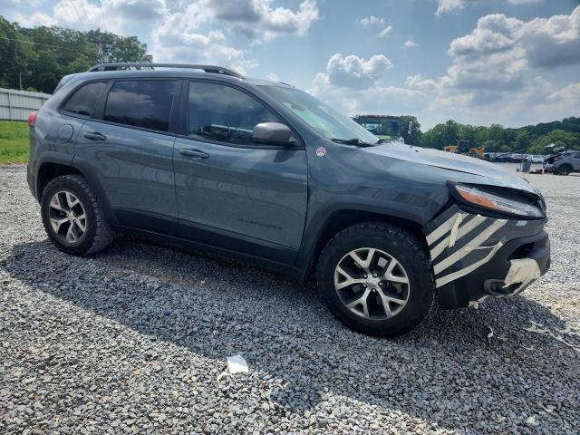 1C4PJMBS1EW212024 - 2014 JEEP CHEROKEE TRAILHAWK GRAY photo 4