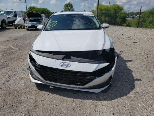 KMHLN4AJ7MU008863 - 2021 HYUNDAI ELANTRA LIMITED WHITE photo 5