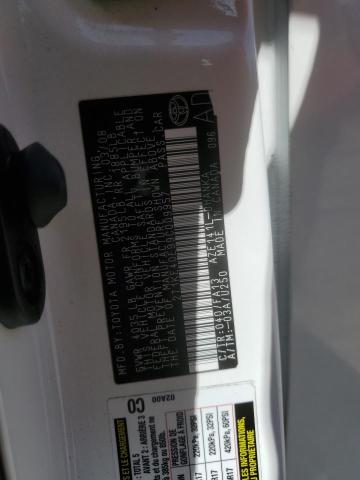 2T1KE40E99C009957 - 2009 TOYOTA COROLLA MA S WHITE photo 12
