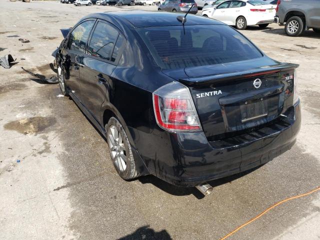 3N1CB6APXCL652091 - 2012 NISSAN SENTRA SE-R SPEC V BLACK photo 3