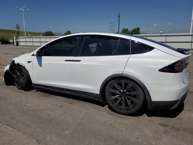 7SAXCAE57PF427268 - 2023 TESLA MODEL X WHITE photo 2