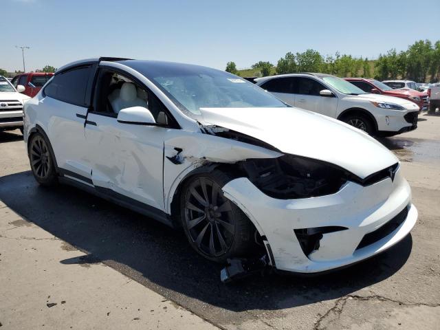 7SAXCAE57PF427268 - 2023 TESLA MODEL X WHITE photo 4